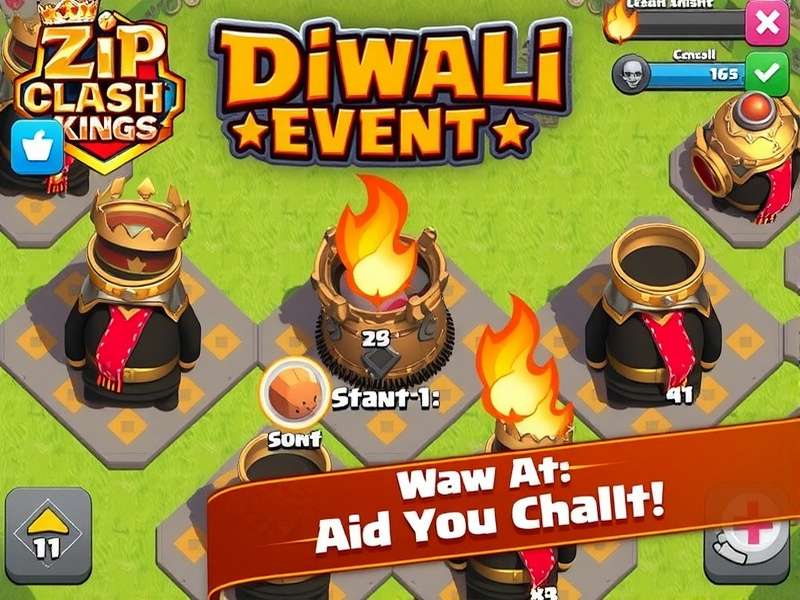 Zip Clash Kings Diwali Event
